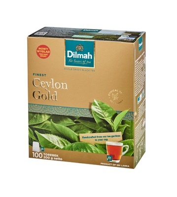 DILMAH Ceylon Gold ex 100x2g herbata czarna