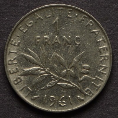 Francja - 1 frank 1961
