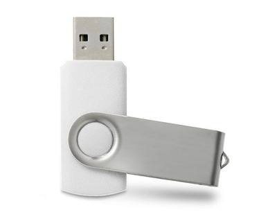 PENDRIVE USB 8GB TWISTER biały