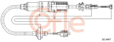 COFLE 10.3447 CABLE CLUTCH SET SEAT IBIZA 97-99  