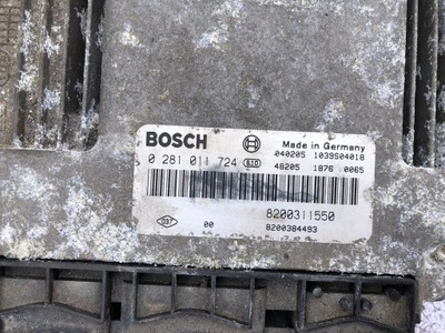 Бортовий комп'ютер renault espace iv 2.2 dci 0281011724 фото №1