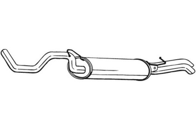 BOSAL ГЛУШНИК СИСТЕМИ ВИПУСКНОЇ ЗАД SEAT TOLEDO II SKODA OCTAVIA I VW