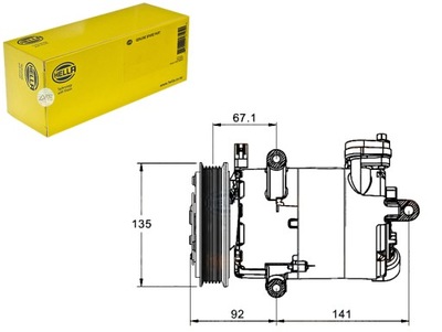 Hella компресор компресор кондиціонера [hella] фото №1