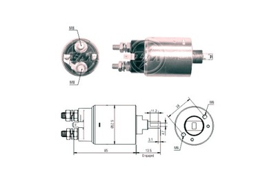 ERA JUNGIKLIS ELEKTROMAGNETINIS ERA ISUZU NISSAN 