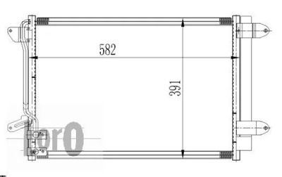 ABAKUS 053-016-0001 КОНДЕНСАТОР VW JETTA 10- BEETLE 11-