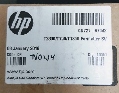 Formater HP CN727-67042