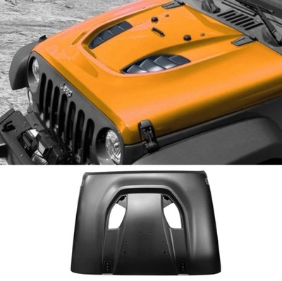Jeep wrangler jk 10th anniversary стиль 2007-2017 капот крышка двигателя сталь фото №1