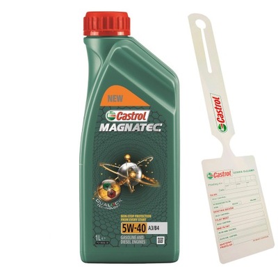 ACEITE CASTROL MAGNATEC 5W-40 A3/B4 1L + SUJECIÓN  