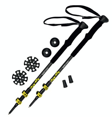 KARBONOWE KIJE TREKKINGOWE NORDIC WALKING ROCKLAND RAPID CARBO 63-135cm