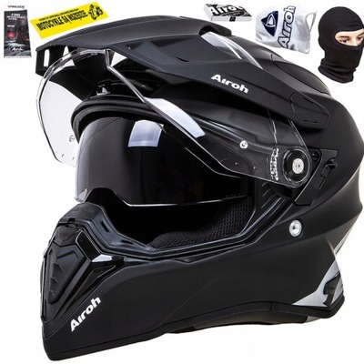 AIROH KASK INTEGRALNY ENDURO COMMANDER BLACK MAT M