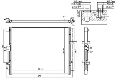 NISSENS CONDENSADOR DE ACONDICIONADOR KIA SOUL II 1.6 11.16-  