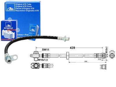 ATE24.5143-0439.3 PRZEWÓD HAM.PRZOD L/P