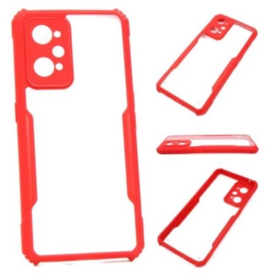 ETUI PANCERNE SOLID do Realme GT Neo 2 czer+SZKŁO Case Pokrowiec