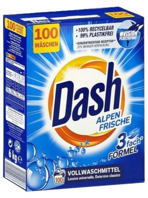 DASH proszek do prania 6kg 100p Alpen Frische