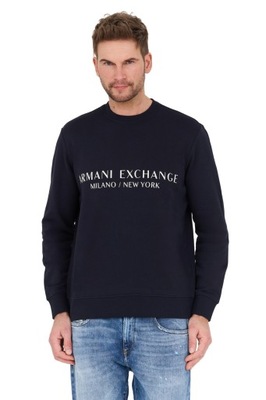 ARMANI EXCHANGE Granatowa bluza M