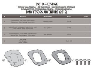 KAPPA ES5134K РАСШИРИТЕЛЬ НОЖКИ BMW F 850 GS