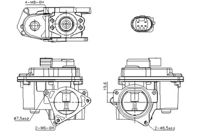 NISSENS КЛАПАН EGR AUDI A3 A4 ALLROAD B8 A4 B8 A5 A6 C6 Q5 TT DODGE фото