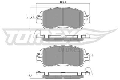 КОЛОДКИ HAM.MAZDA 2 14- ПЕРЕДНЯ