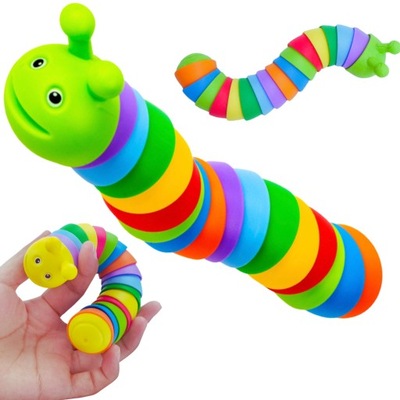 GĄSIENICA SENSORYCZNA ANTYSTRESOWA ŚLIMAK ZABAWKA