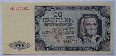 20 ZŁOTYCH 1948 SER. EL - ST. 1/1-