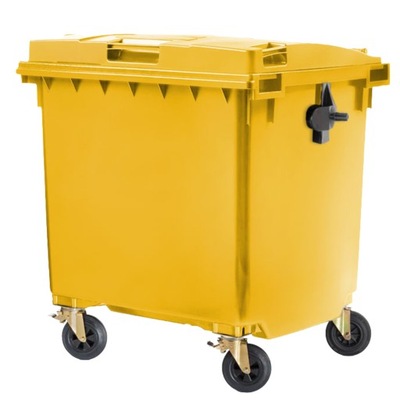 Kontener pojemnik na odpady śmieci 1100l żółty