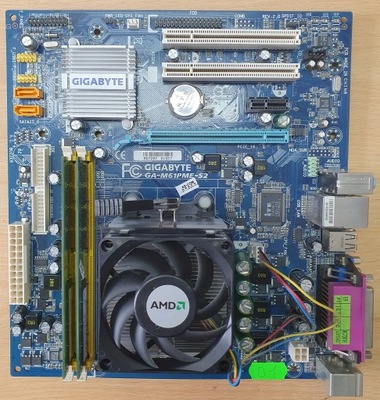 Gigabyte GA-M61PME-S2 + AMD ATHLON 5600 + DDR2 2GB