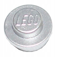 LEGO Klocek 1x1 okrągły Metal Silver 4073 4249039