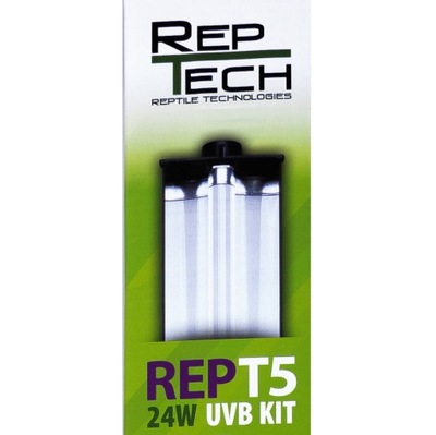 RepTech Zestaw oświetleniowy T5 24W 5% UVB dla kameleona felsumy