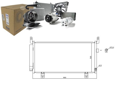 Конденсатор кондиціонера subaru forester 2.0/2.0d/2. фото №1