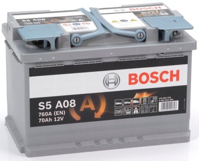 BATERÍA BOSCH S5 AGM 70AH 760A START LUZ DE FRENADO E39  