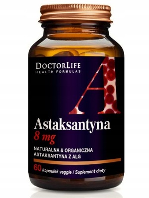 Doctor Life Astaxanthin 7mg naturalna astaksantyna suplement diety 60 kaps