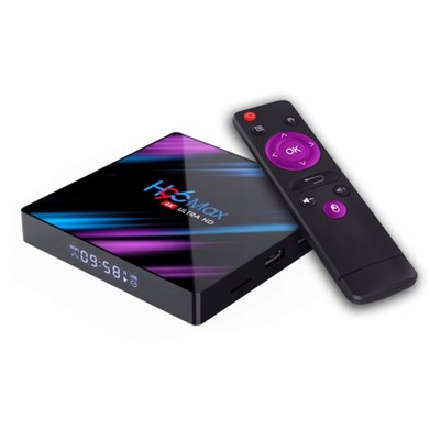 SMART TV BOX H96 MAX 4GB/64GB ANDROID NETFLIX 4K PRZYSTAWKA WIFI ULTRA HD