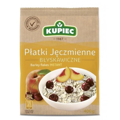 Kupiec Płatki jęczmienne błyskawiczne 400 g