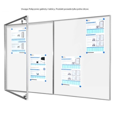 Gablota z tablicą 120X90 cm