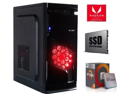 KOMPUTER DO GIER RYZEN 5600G RADEON VEGA 7 8GB SSD