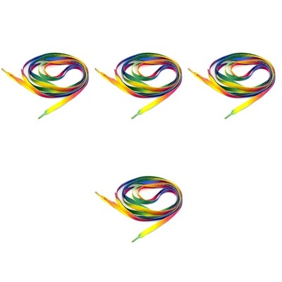 24 pary tęczowych sznurowadeł 1M kolorowy gradient