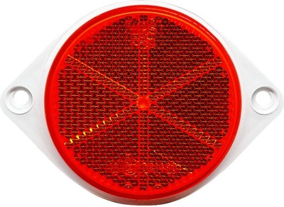 Відбивач круглий na отвори задній червоний універсальний waś фото №1