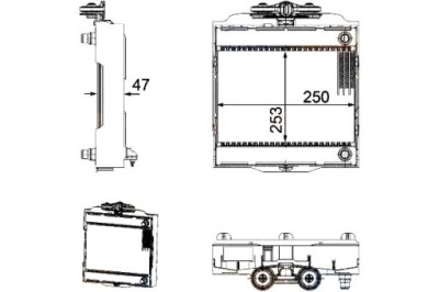 Hella радиатор воды bmw 5 m 550 d xdrive f10. f1 фото №1