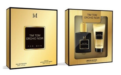 ZESTAW MĘSKI TIM TOM ORCHID NOIR Woda Toaletowa 50ml + Krem po Goleniu 50ml