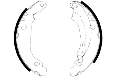 ZAPATAS DE TAMBOR DE FRENADO PEUGEOT 206 98- -ABS METELLI  