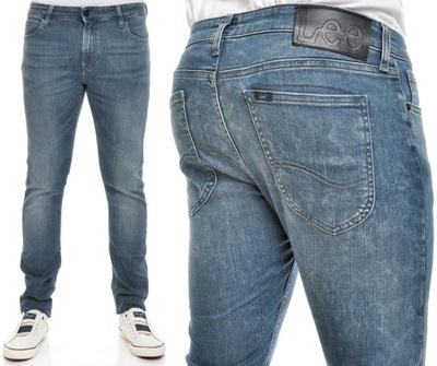 LEE spodnie SKINNY grey jeans MALONE _ W32 L32