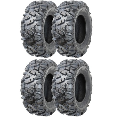 SET TIRES FOR QUADA 2 PCS. 25X10-12 + 2 PCS. 25X8-12 NEW POWERFUL GLEBOKI BIEZNIK  