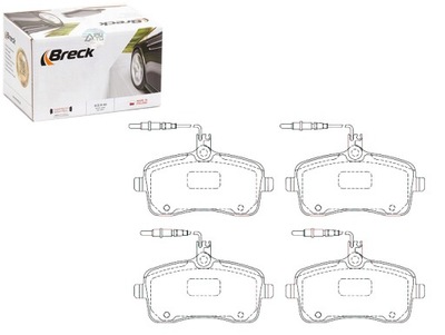 Breck тормозные колодки тормозные peugeot перед 407 1,6-2,0 h фото №1