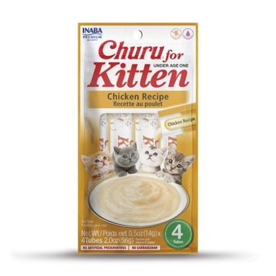 Przysmak INABA CAT CHURU KITTEN Kurczak 4x14g (56g)