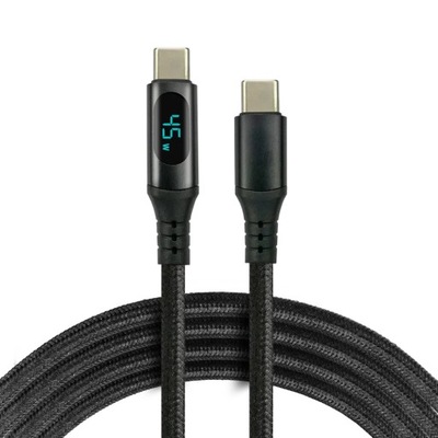 Kabel USB-C PD 3m everActive CBB-3PDL LCD 2,25A/20V 45W