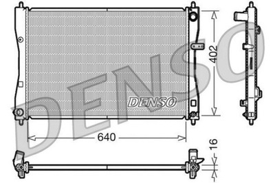 DENSO DRM45009 РАДИАТОР, СИСТЕМА ОХЛАЖДЕНИЯ ДВИГАТЕЛЯ