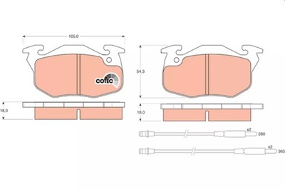 ZAPATAS DE FRENADO 20905/906  