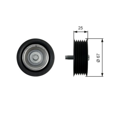 Ролик натяжна ремінь поліклиновий mercedes cls c218 cls shooting brake x21 фото №1