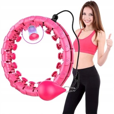 Hula hop z wypustkami smart hula hop 120 cm różowe