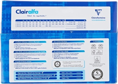 Papier biurowy Clairefontaine format A5 80g 500 arkuszy
